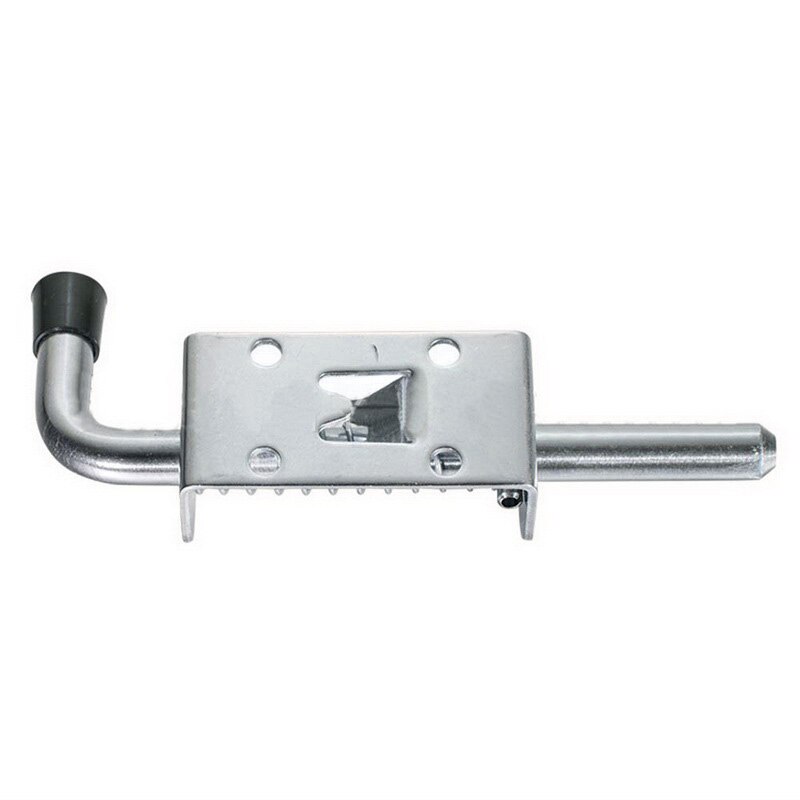 Hoomall 1PC Latch Loaded Metal Security Barrel Bolt Latch 128mm*32mm Silver Tone Spring Latches Door Cabinet Hinges Hardware