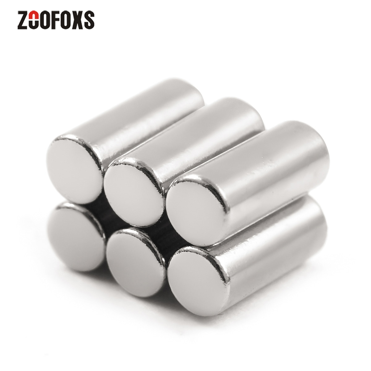 Zoofoxs 30Pcs 4X10 Mm N35 Ronde Kleine Neodymium Magneet Zeldzame Aarde Krachtige Magneten 4*10Mm voor Craft