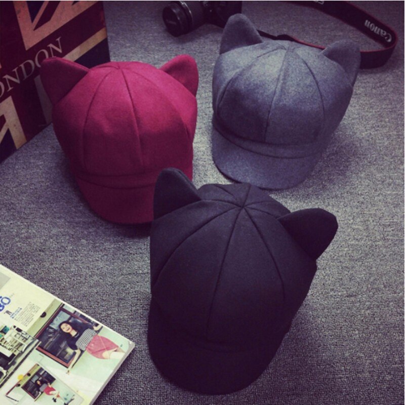 thumbnail image 2 of Pink Doll Women Hat Women Beret French Beanie Cap Warm Newsboy Cap Flat Cap Winter Hat Baker Women Cap Octagonal Hat - | PH 2 of 12