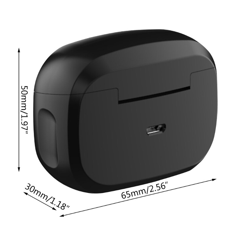 Laddningsfodral box för jabra elite 65t/ elite active 65t trådlösa bluetooth hörlurar tillbehör