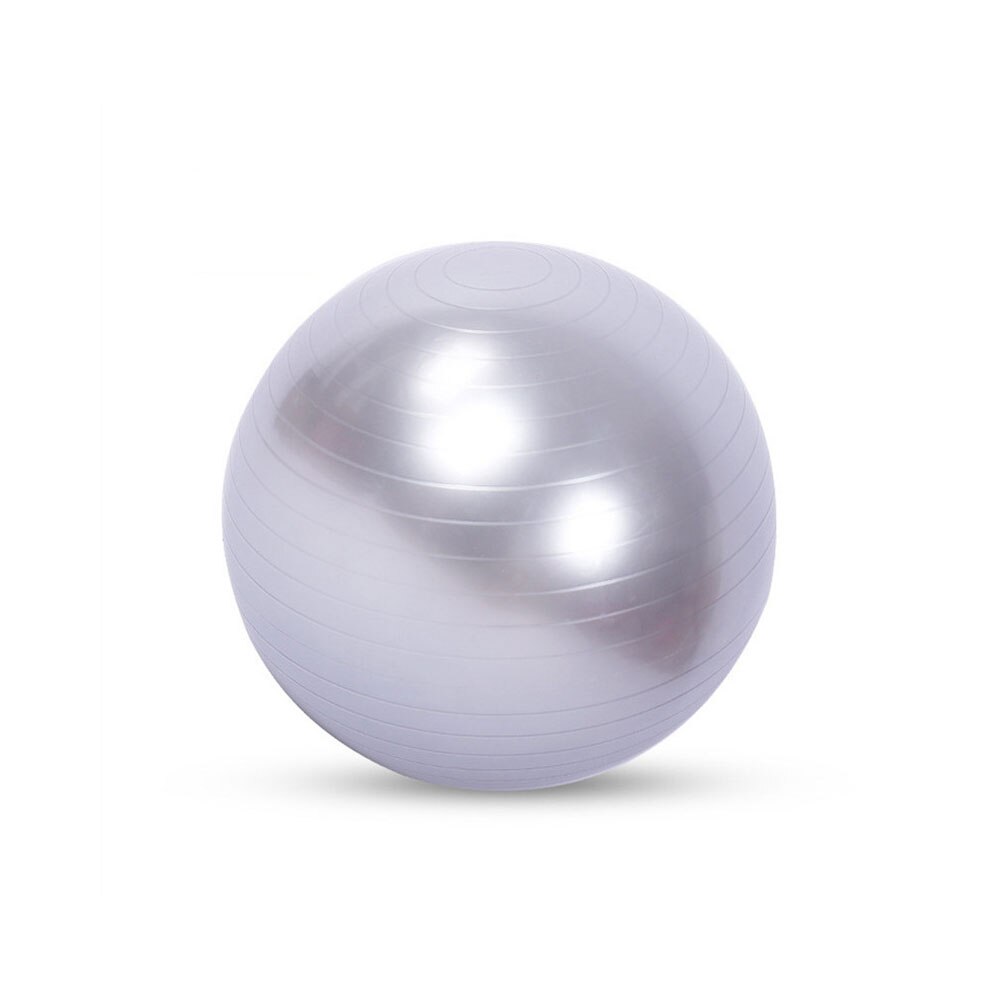 1Pcs BYEPAIN Exercise Ball Gymnastic Fitness Ball Exercise Gym Fitness Ball Indoor Training: Silver