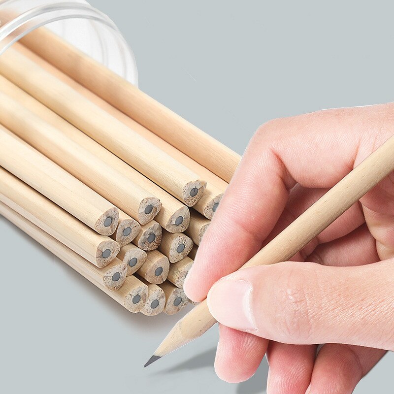 20/25/30/50 Pcs Log Hb Potlood Milieuvriendelijk Hout Hexagon Holding Potlood Student Test Trekken Schrijven School levert