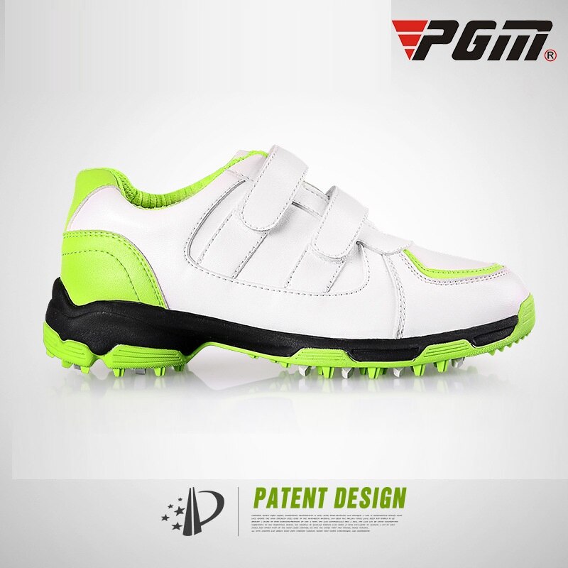 PGM Children Golf Shoes Girls And Boys Leisure Section Fixed Nail Waterproof Non-slip Sneakers Kids Comfort Soft Sports Shoes