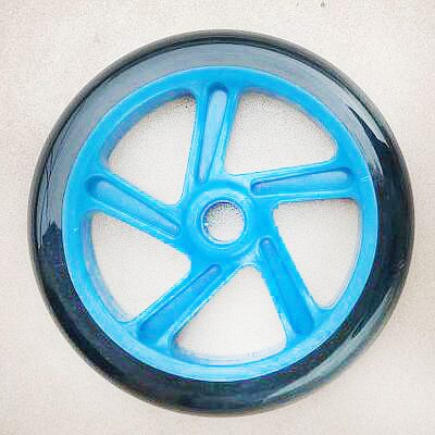 Rueda de 200mm / 175mm / 145mm para ruedas de patinete, Material de PU silencioso elástico de espesor de 40mm / 30mm con rodamiento ABEC7: D