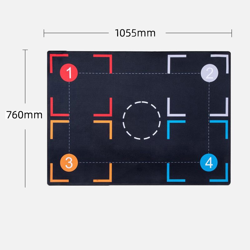 Basketball Training Mat Non-Slip Basketball Grip Power Foot Work Dribbling Ball Control Training System Mat Equipme: type5 105.5x76cm