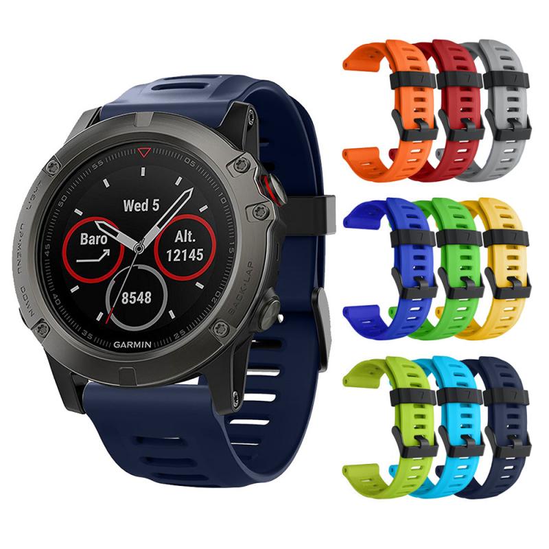 Voor Garmin Fenix 3 5X 5 Plus 3HR Vervanging Sport Siliconen Polsband Horlogeband Smart Accessoires Band In Voorraad