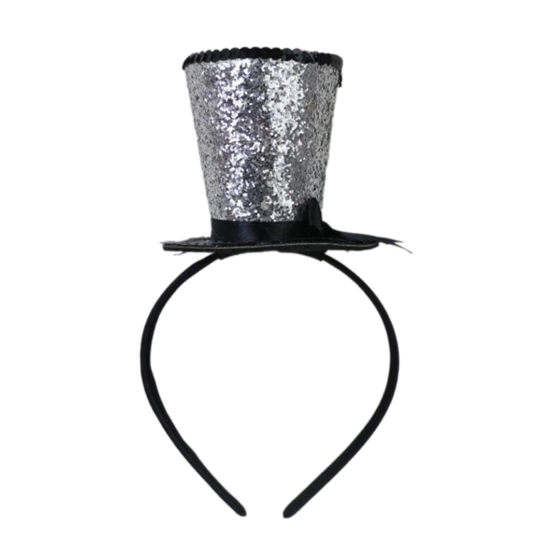 Slør top hat fascinators hårbøjle tehat til piger børn vintage pilleæskehat tehat fascinators halloween: Lavendel