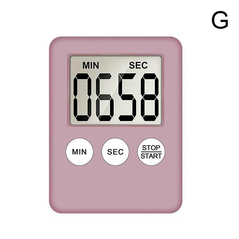 Electronic Cooking Timer Large Digital LCD Kitchen Timer Count-down Up Clock Alarm Magnetic Home Kitchen Tools: G