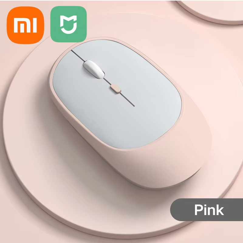 Mysz bezprzewodowa Xiaomi MIJIA kompatybilna z Bluetooth 2.4G podwójny tryb cicha mysz regulowana DPI USB akumulatorowa mysz biurowa do gier: WHITE
