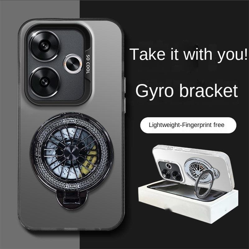 Etui do Realme GT 6 GT 6T Neo 6 7 Pro SE - Magnetyczne Ładowanie Bezprzewodowe Uchwyt Żyroskopowy