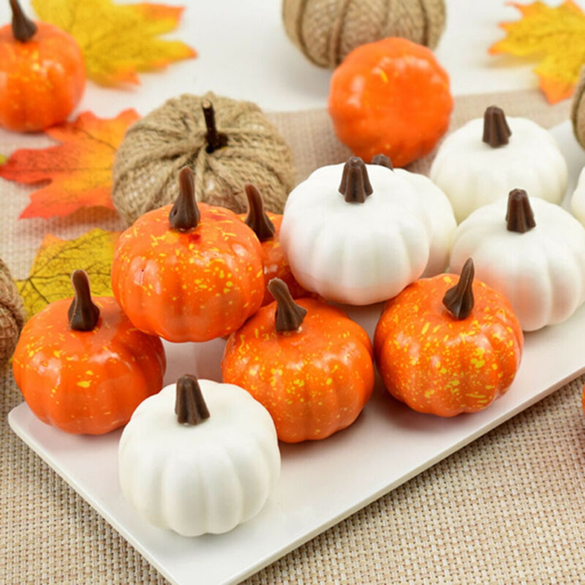 Decor Foam Prop Pumpkin Reusable 22pcs Foam Mini DIY Artificial Party