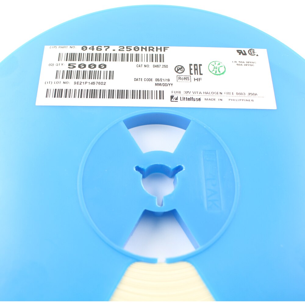 Fusible de montage de Surface 5 pièces | Fusible 467 cms à action très rapide 0603 V 0.25A 0.375A 0.5A 0.75A 1A 1.25A 1.5A 2A 2.5A 3A 3.5A