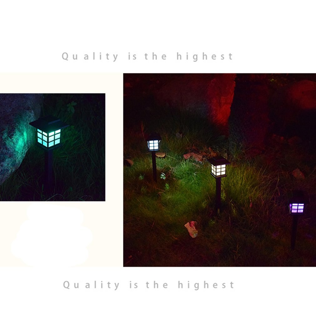 Solar Lights LED Decorative Columns Post Lantern Pole Lamp Pathway Garden Light Landscape Lighting Patio Yard Deck Path