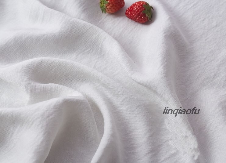 Tela Original de lino y Sarga de seda para hombre, tela de lino de alta gama para ropa de nombre grande cómoda: 1
