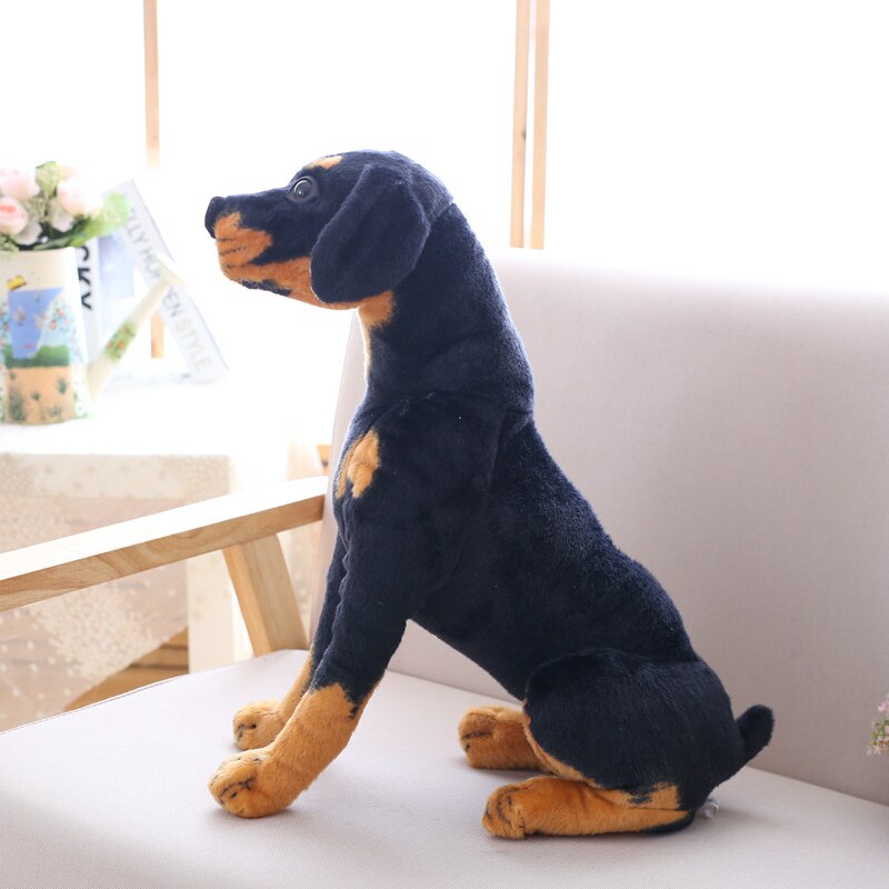 Knuffels Rottweiler Pluche Levensechte Hond Zachte Pop Real-Life Honden Kinderen Speelgoed Home Decor Verjaardag Christmas Voor kind