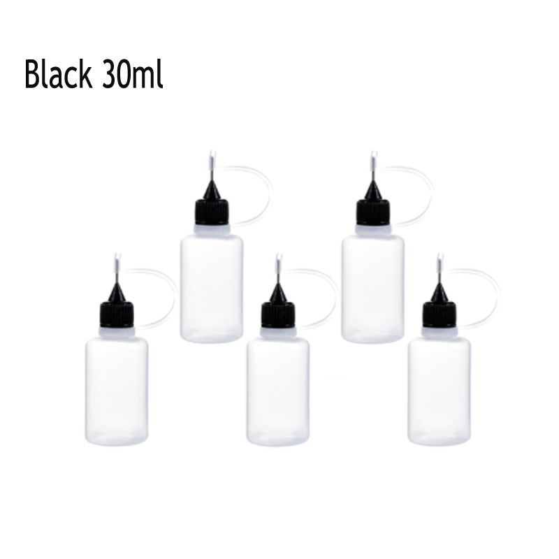 5-12Pcs 3ml-120ML Resuable Needle Tip Glue Applicator Plastic Bottle for Paper Quilling DIY Scrapbooking Paper Craft Tool: Clear