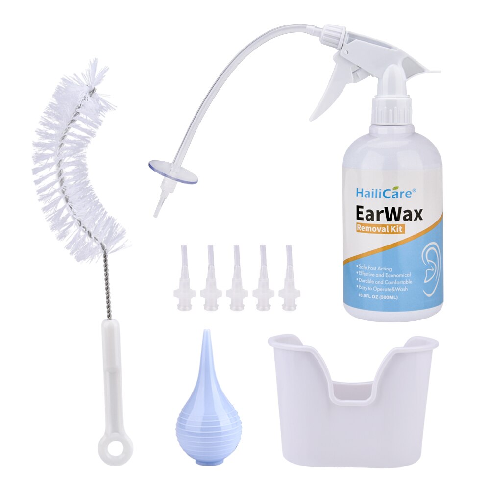 500/300ml Ear Cleaner Kit Ear Wax Remover Plastic Bottle Ear Irrigation Washer Set for Adults Kids Ear Care limpiador de oidos