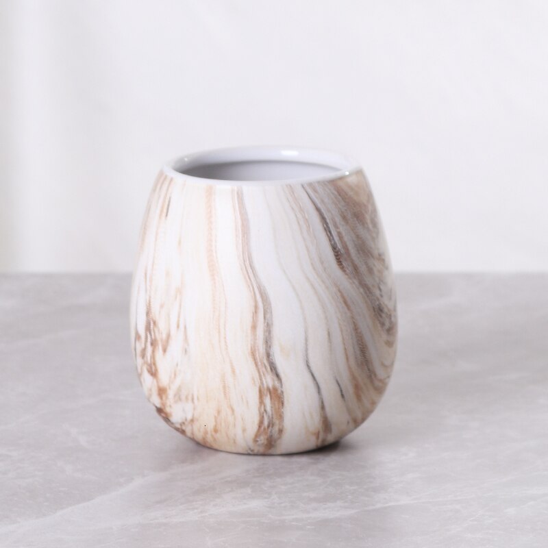 Mouth cup Bathroom supplies Couple ceramic toiletries Brushing cups: Wooden Egg Cup