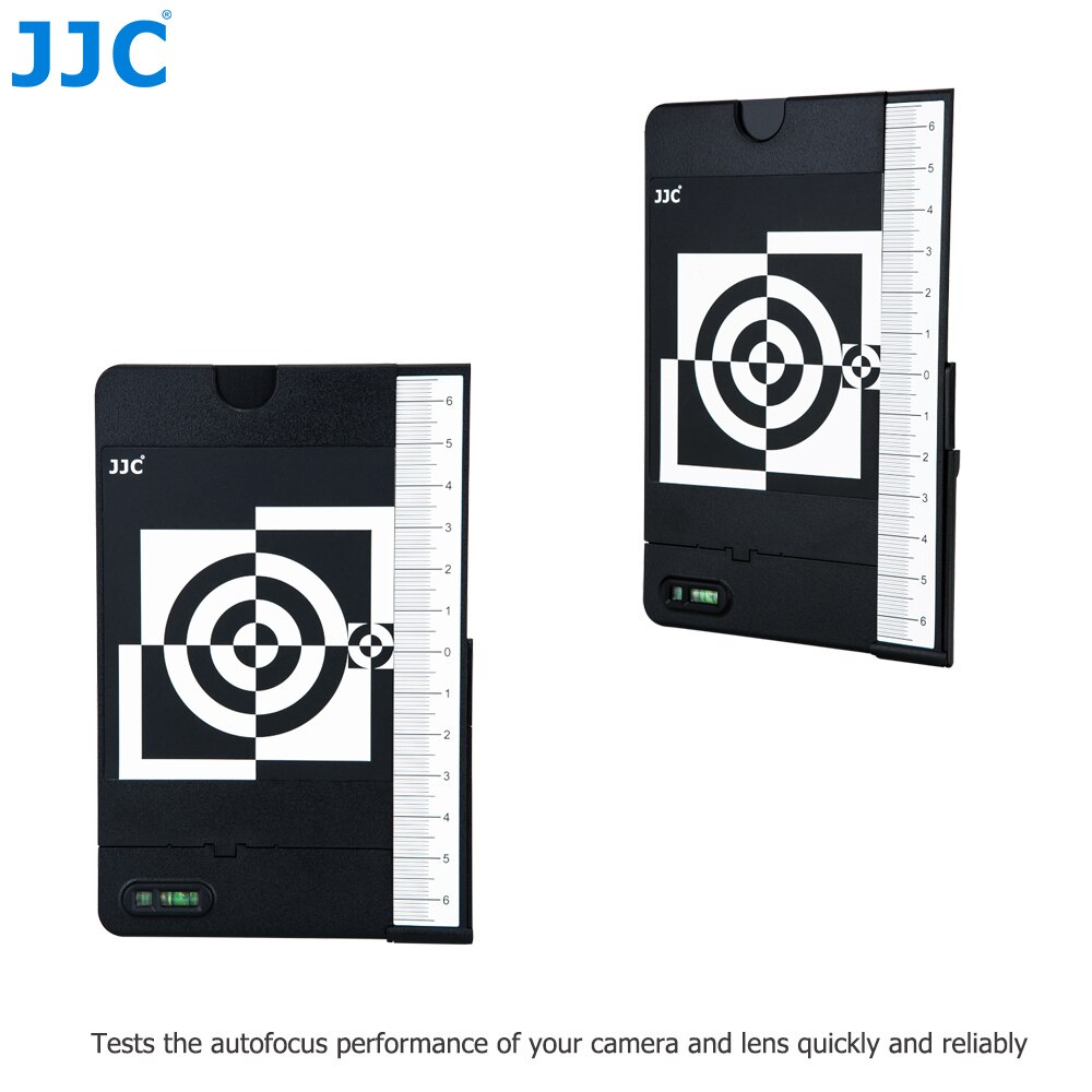 JJC Lens Autofocus Calibration Alignment Test Chart with Color Balance Grey Card For Camera With AF Micro Adjustment Function