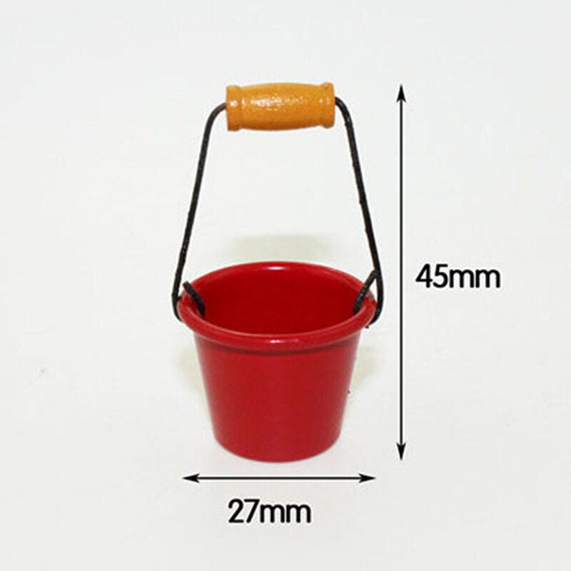 DIY Miniatura Metal Watering Can Spade Rake Garden Tools For Children Dolls House Miniatures Accessories Set: 8