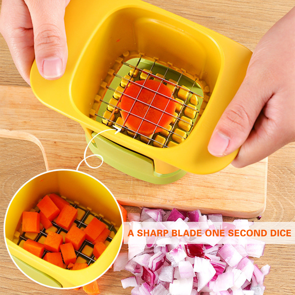 Multi-function Vegetable Cutter Household Hand Pressure Onion Dicer For Kitchen Handheld Slicer Chips Making Tool PR