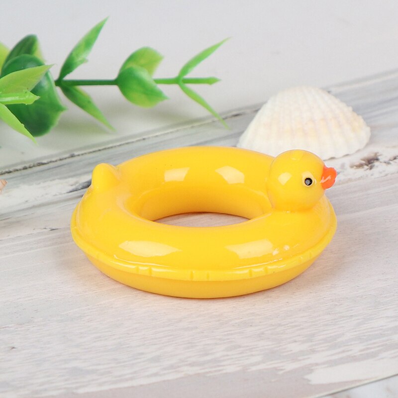 Resin 1/12 Doll House Miniature Resin Duck Swim Rings Swimming Laps Lifebelt Bathroom Pool Accessories