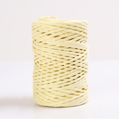 2mm 55 yards With Wire Paper Rope Kindergarten Children Weaving Paper Rattan Handmade DIY Materials To Make Flower Basket Vase: beige