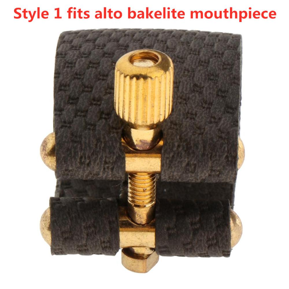 Saxophone Fastener Clip Alto Tenor Soprano Sax Ligatures Fastener Cap for Saxophone Clarinet Bakelite Mouthpiece: Style 1