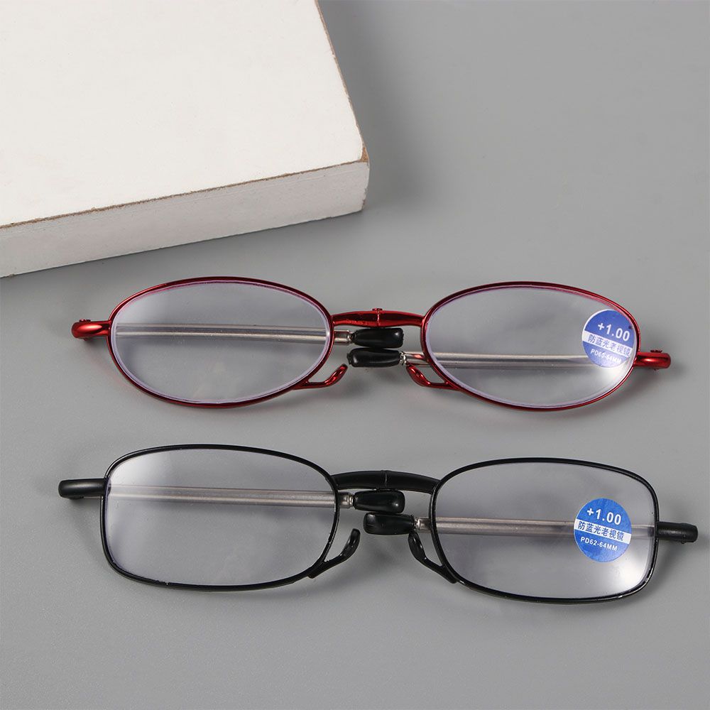 Vintage Alloy kieszonkowe składane okulary do czytania czytanie ramki okularów z pudełkami kobiety mężczyźni nadwzroczność okulary okulary
