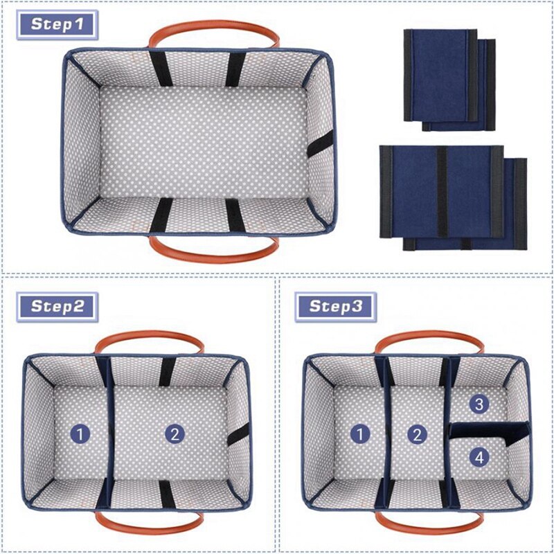 Bolso Portable del sostenedor del organizador del pañal del bebé para el cambiador y la bolsa de pañales de mamá del coche almacenamiento esencial del cuarto de bebé