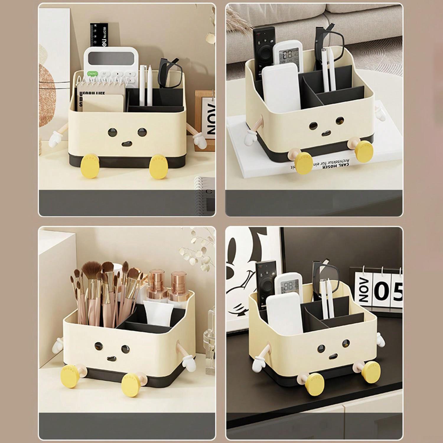 1pc multifunctionele desktop opbergdoos, cosmetische organisatie plank aanrecht opslag en displaydoos (met sticker)
