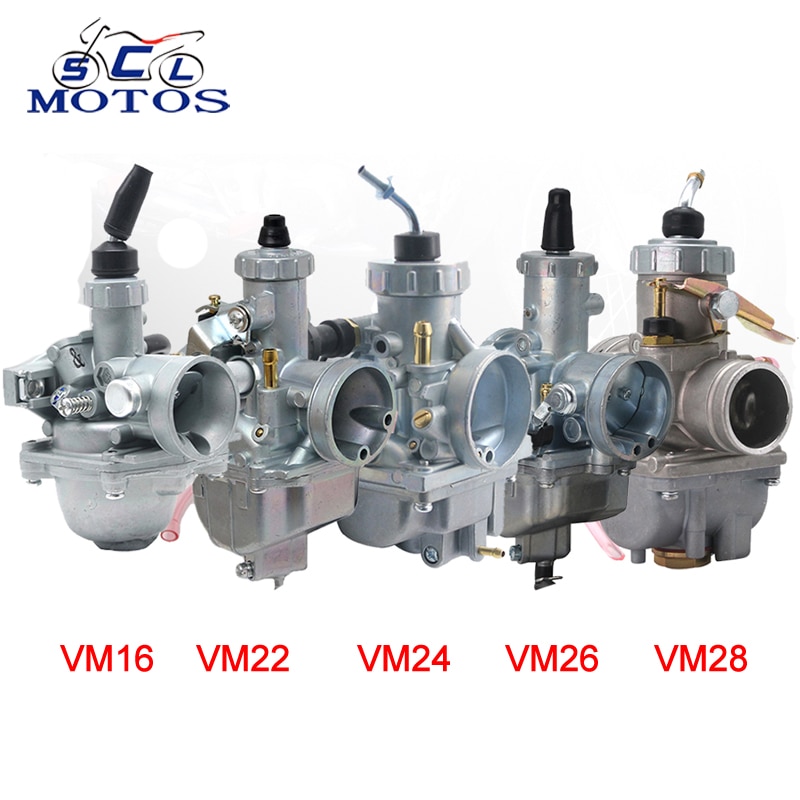 Sclmotos- Mikuni VM20 VM22 VM24 VM28 Carburetor 19mm 26mm 28mm 30mm 32mm Carb For 110cc-250cc Dirt Pit Bike ATV Quad UTV