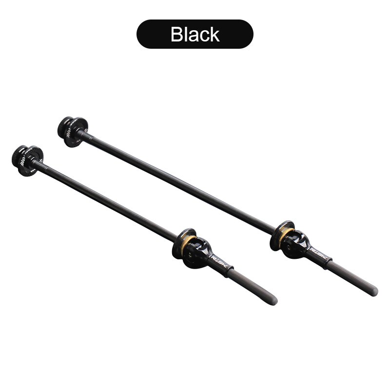 1 Pair Titanium MTB Road Bike Quick Release Skewer lever Mountain Bike Bicycle Cycling Hub Quick Release: Black