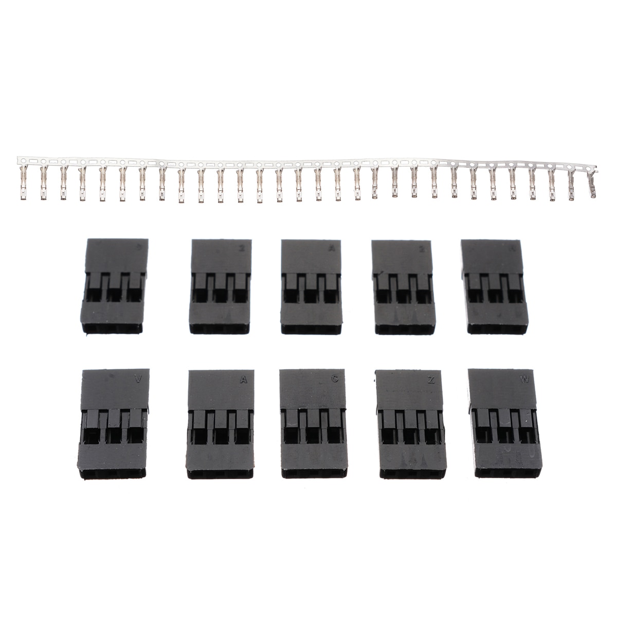 30Pcs Mannelijke &amp; Vrouwelijke Vergulde Terminal Met 10 Roer Plug Gesp Connector Voor Rc Auto Model Servo connector