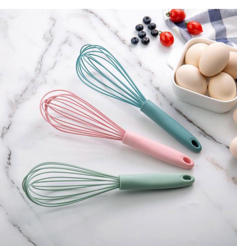 Kitchen Silicone Whisk Egg Beater 17cm Egg Mixer Kitchen Utensil Egg Tools Cooking Foamer Wisk Cook Blender