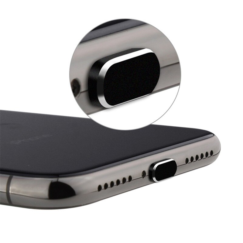 SIANCS Mobile Phone Charge charging Port Dust Plug Card Pin Aluminium Alloy Dust Plug Dustproof For iPhoneXs iPhone78 78Plus X