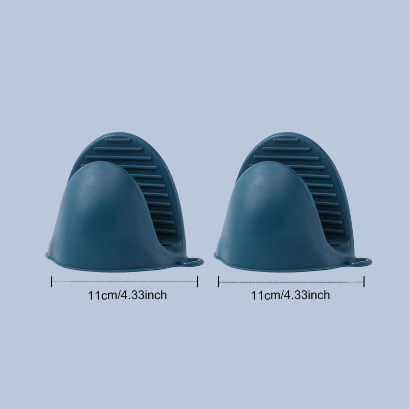 Hittebestendige Kom Houder Schotel Klem Pot Pan Grijper Clip Anti-Brandwonden Opvouwbare Kom Clip Tang Keuken Gereedschap Accessoires item: A Blue