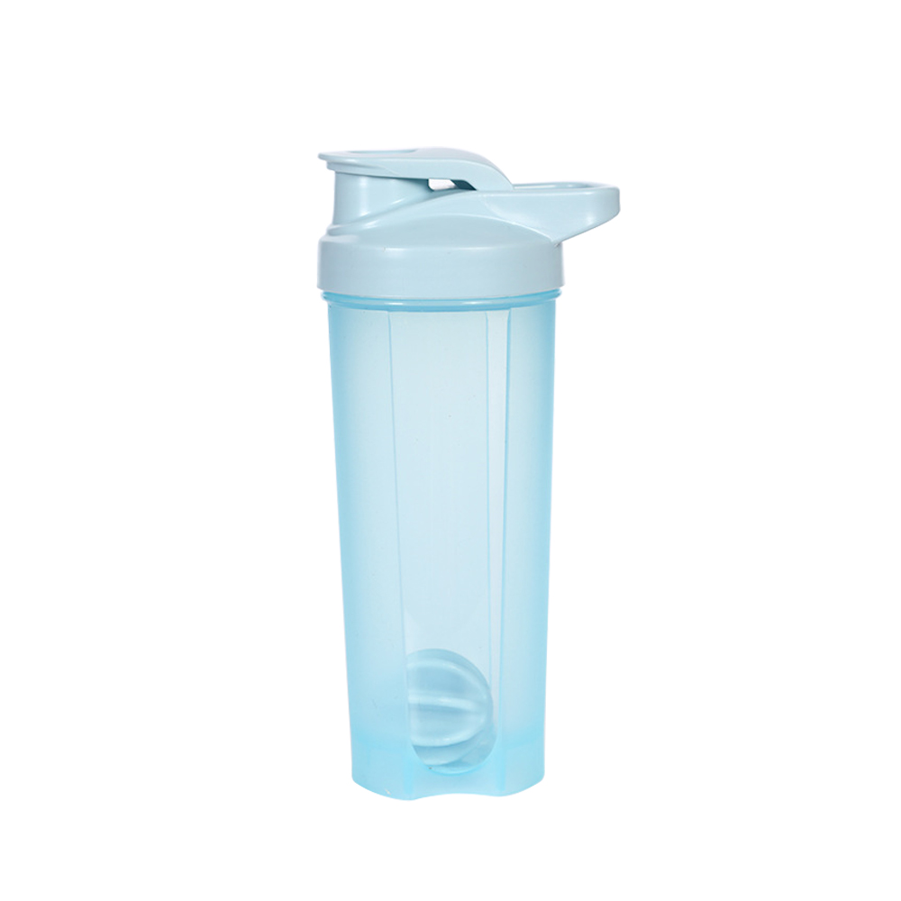 Bouteilles Shaker de 28 oz pour shakes protéinés, tasses Shaker avec fouet mélangeur à bille, bouteille Shaker avec poignée, voyage à emporter: BLEU CIEL