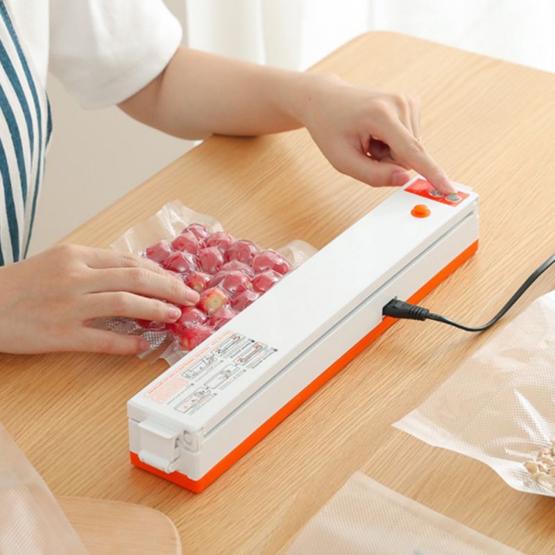 CE Certified Small Automatic Vacuum Packaging Machine Household Food Vacuum Packaging 220V / 110V Film Sealing Machine-110V Oran
