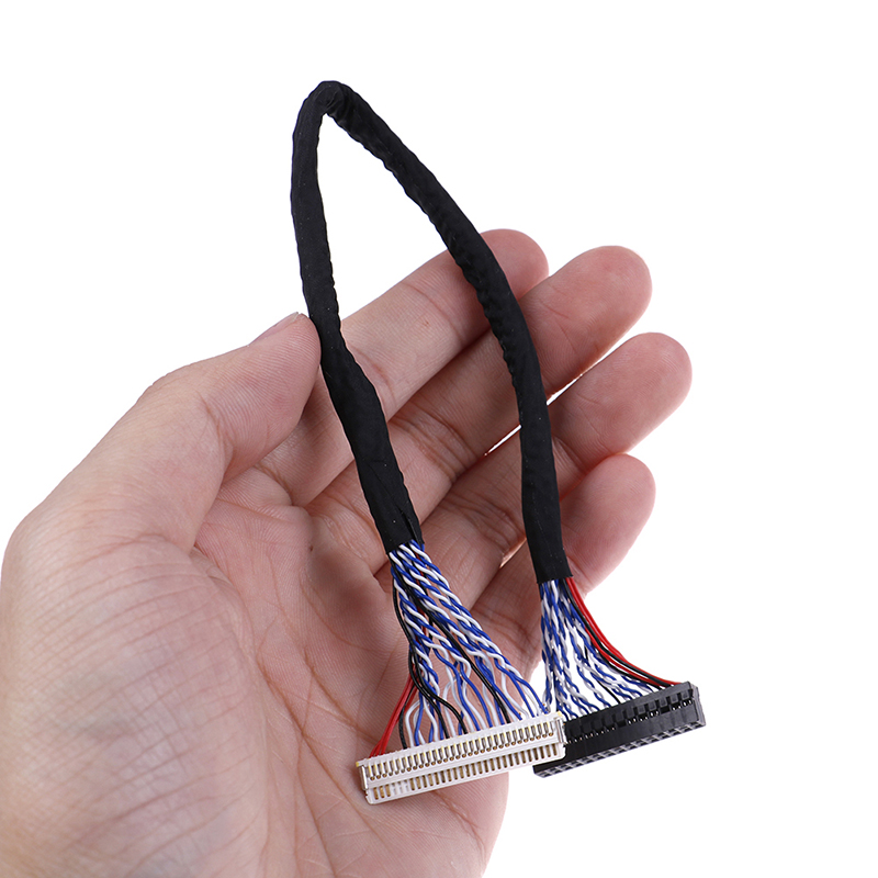 2 sztuk 8 Bit kabel LVDS FIX-30 Pin 2ch dla 17 19 22 26 cal LCD/Panel ledowy sterownik 25cm Z17