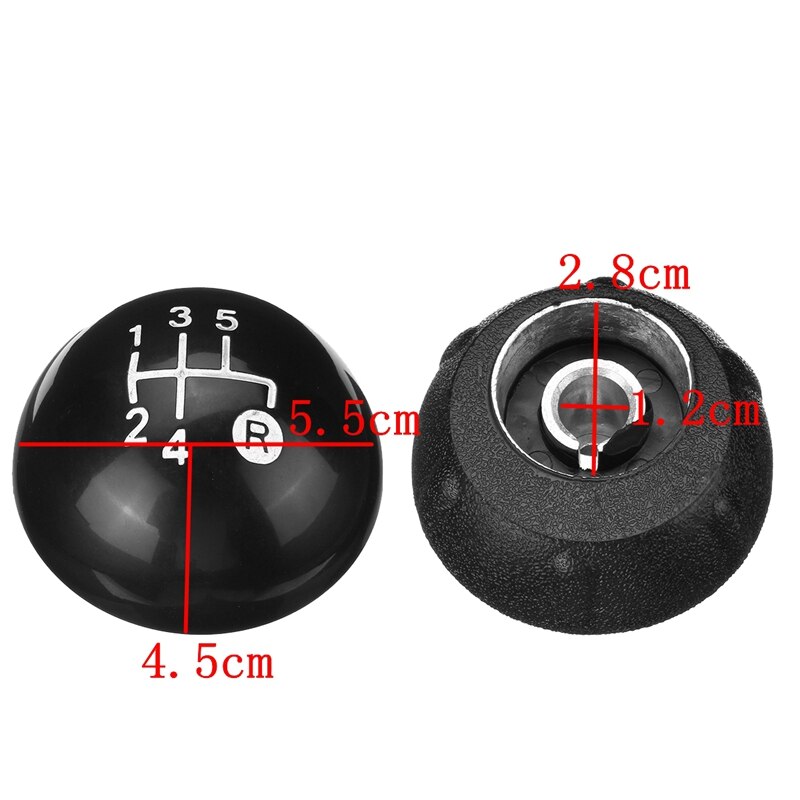 5 gear mt læder gearknop med bagagerumsdæksel til fiat 500 500c 55344048