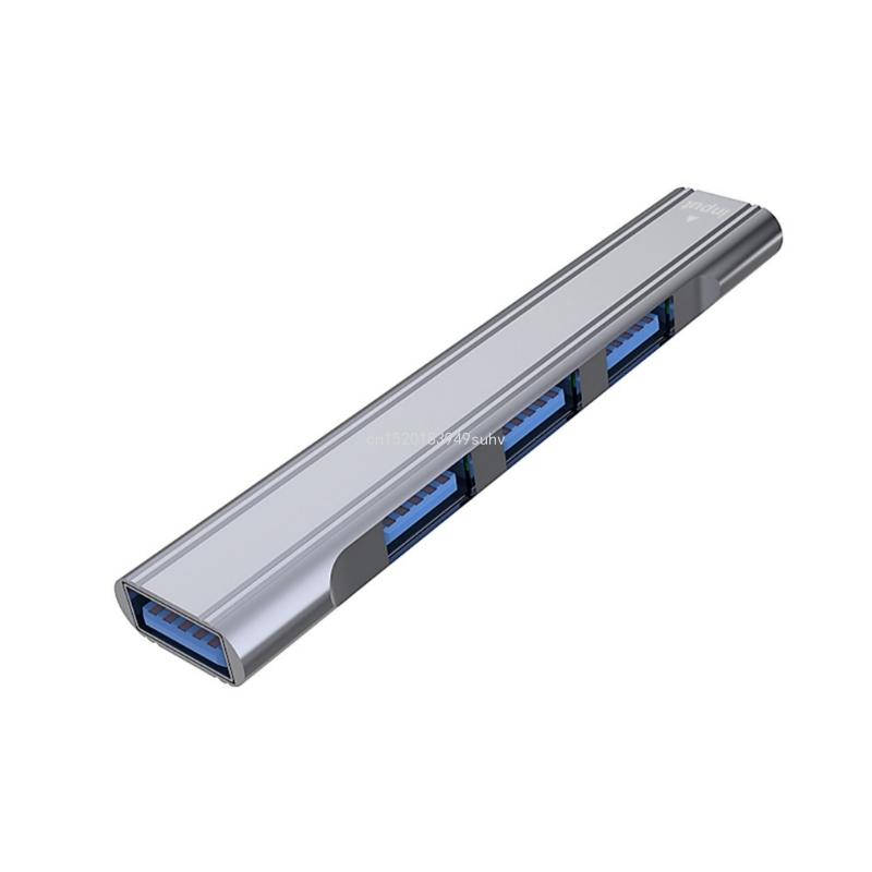 Hub USB 4 ports Hub USB 1x3.0 Hub 3x2.0 Hub USB C répartiteur pour imprimante d'ordinateur portable: Argent