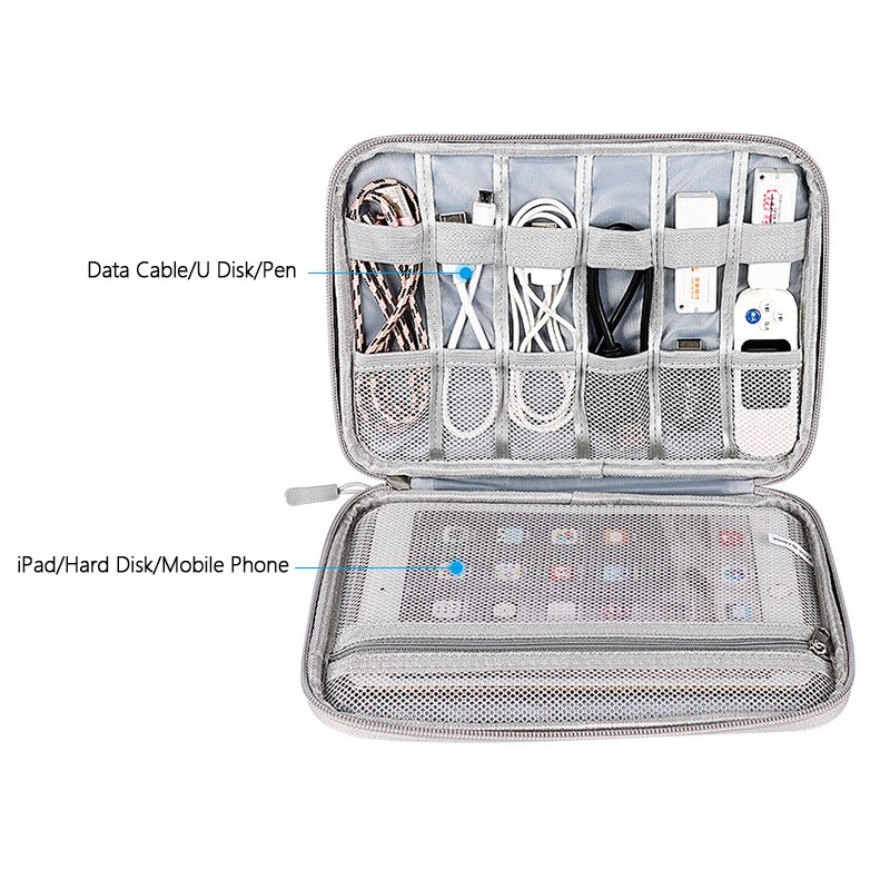 Reise Kabel Organizer Tasche Digital Speicher Tasche Kasten Wasserdichte Elektronische Zubehör Beutel Gerät USB Kopfhörer Energie Bank fallen