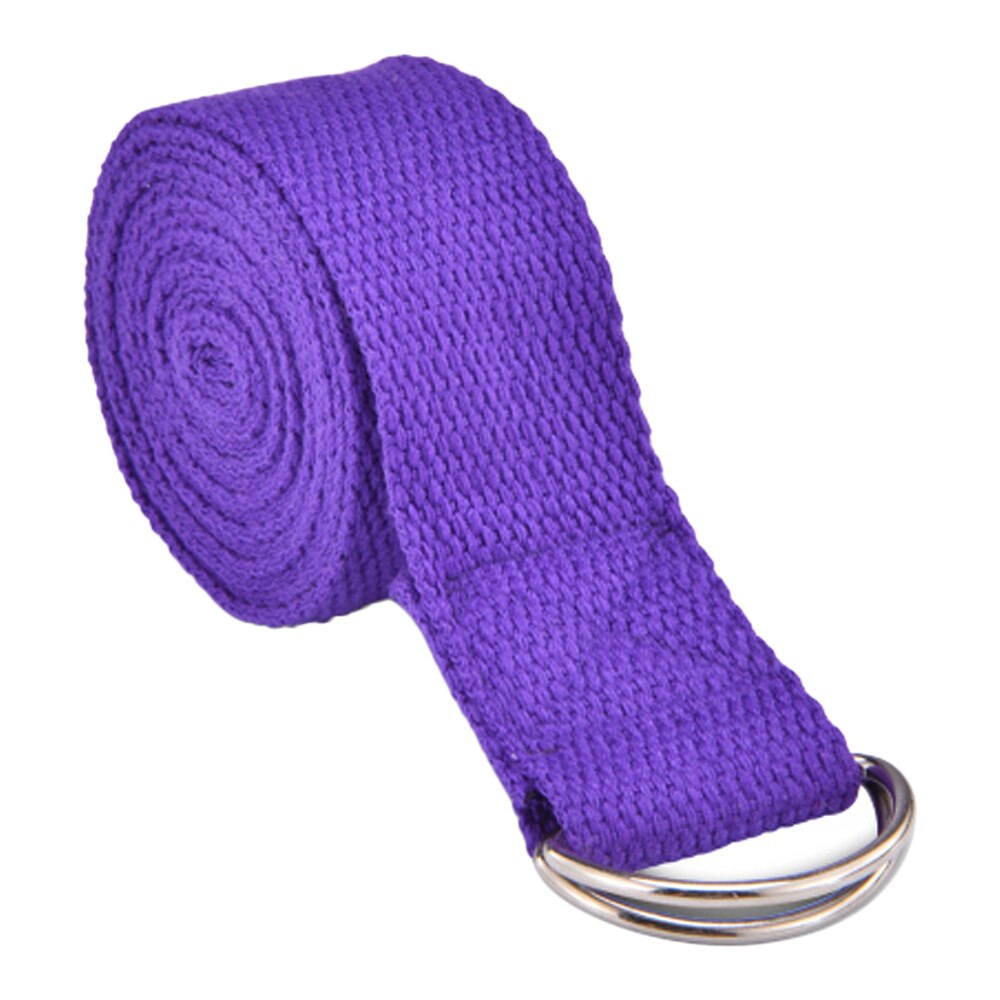 Justerbar Yogabälte med D-ring - Träningsband för Fitness, Ben och Midja