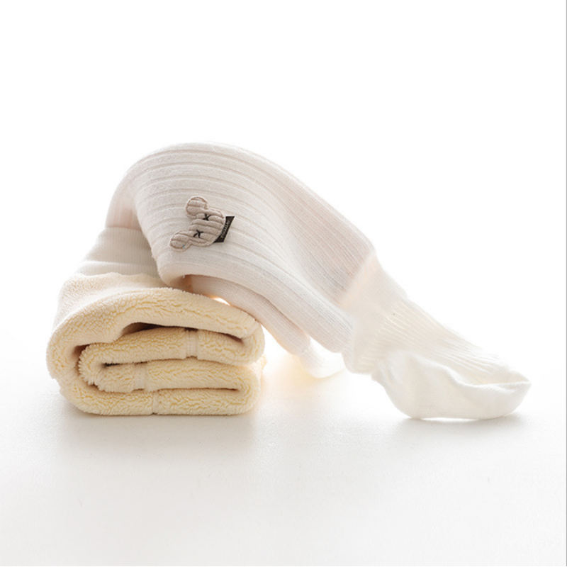 Winter Panty Voor Meisjes Gebreide Katoenen Geribbelde Baby Meisje Kousen Zachte Ademende Kinderen Panty Geschikt Voor 0-10Yrs