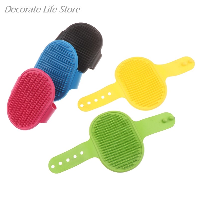 1Pc Pet Hond Kat Bad Borstel Kam Rubber Handschoen Haar Bont Grooming Masseren Massage Mit Huisdier Douche Hond Borstel