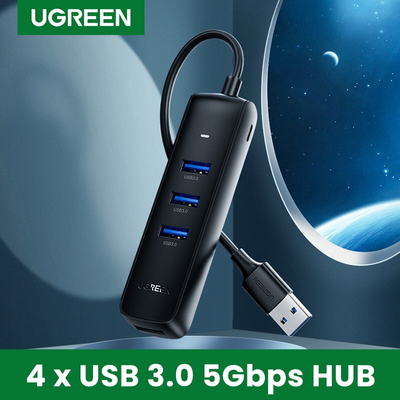 UGREEN USB HUB 3.0 2.0 HUB Ultra Mini 4 Port USB 3.0 Splitter Micro USB Hub Adapter for MacBook Pro Surface MateBook PC USB HUB