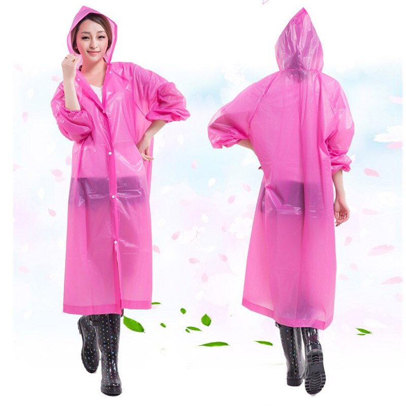 Chubasquero Impermeable para mujer, Capa de capas impermeables transparentes, Poncho Impermeable para ciclismo, Capa de lluvia