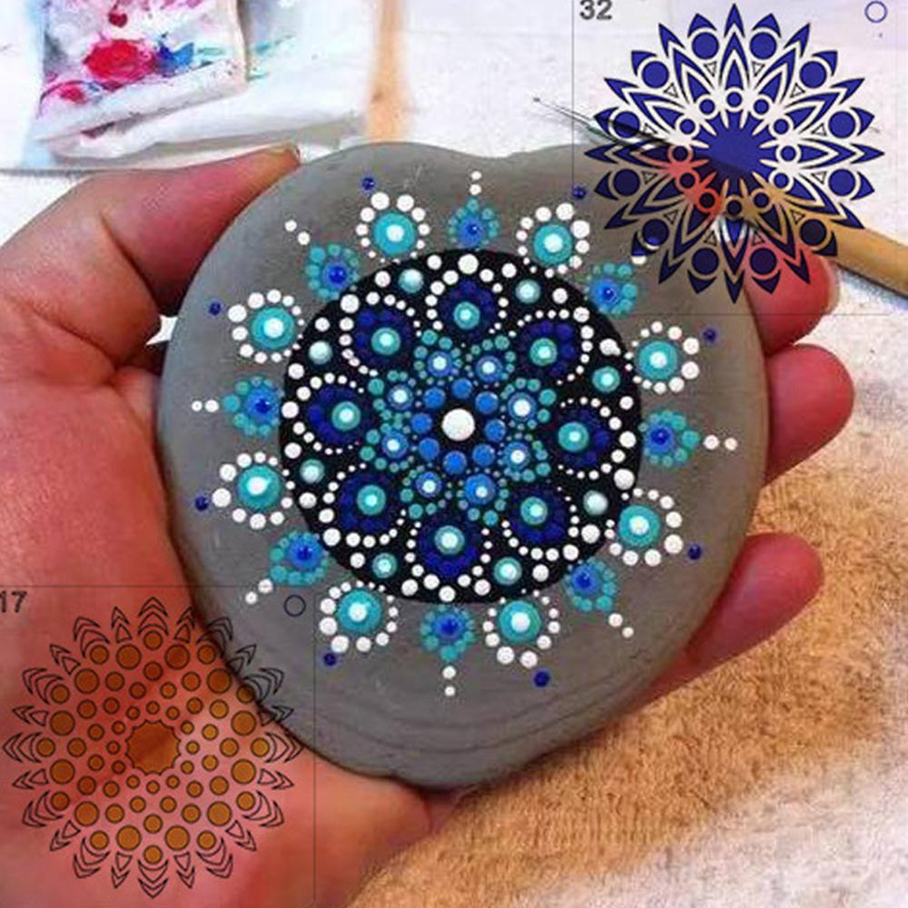 48 Stuks Mandala Stencils Mandala Schilderen Templates Voor Diy Schilderen Art Projecten Hout Glas Stof Metalen Wanden