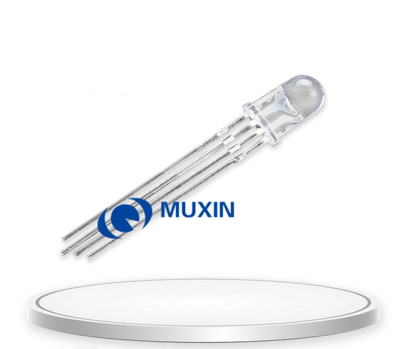 Multicolor 4pin 5mm RGB Led 500pcs/lot Diode Light Lamp Tricolor Round Package Common Anode Rgbled LED 5 mm Light Emitting Diode